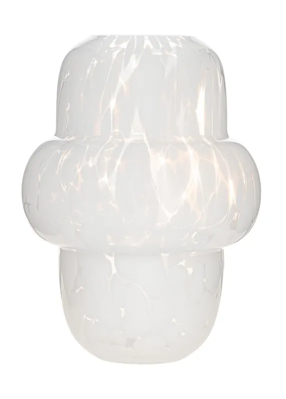 The Mia Blanco Glass Vase 19x27 cm