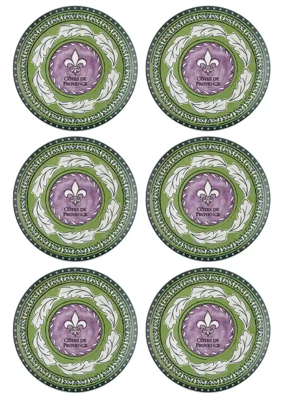 Provence Lavender Serving Plate Set of 6 26 cm PRC03