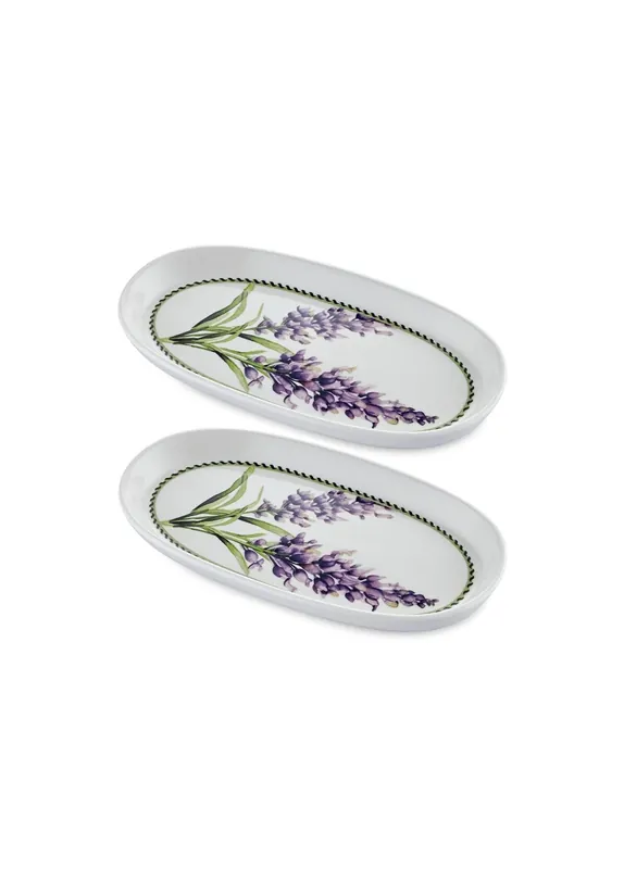 The Mia Provence Lavender Oval Service Set of 2 26 cm