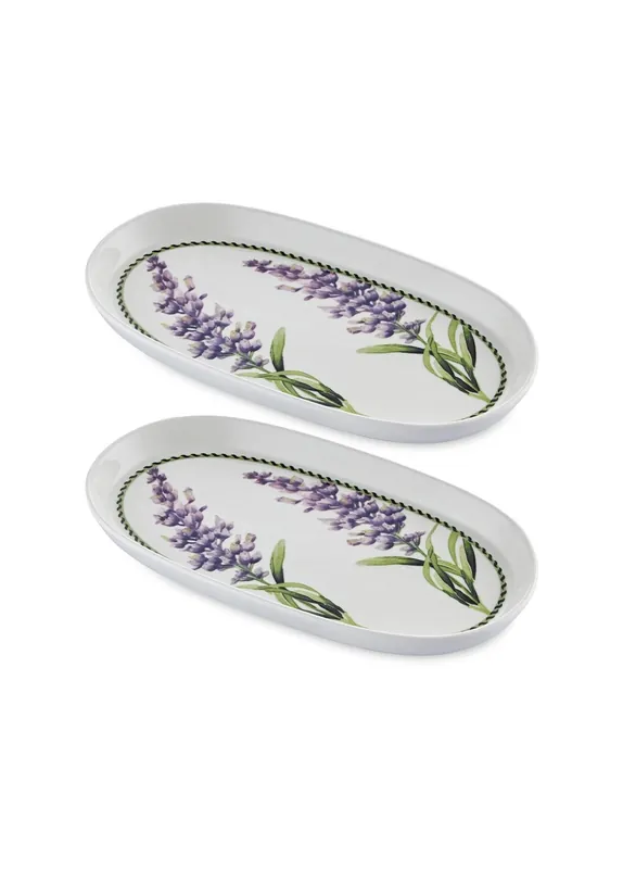 The Mia Provence Lavender Oval Service Set of 2 29 cm