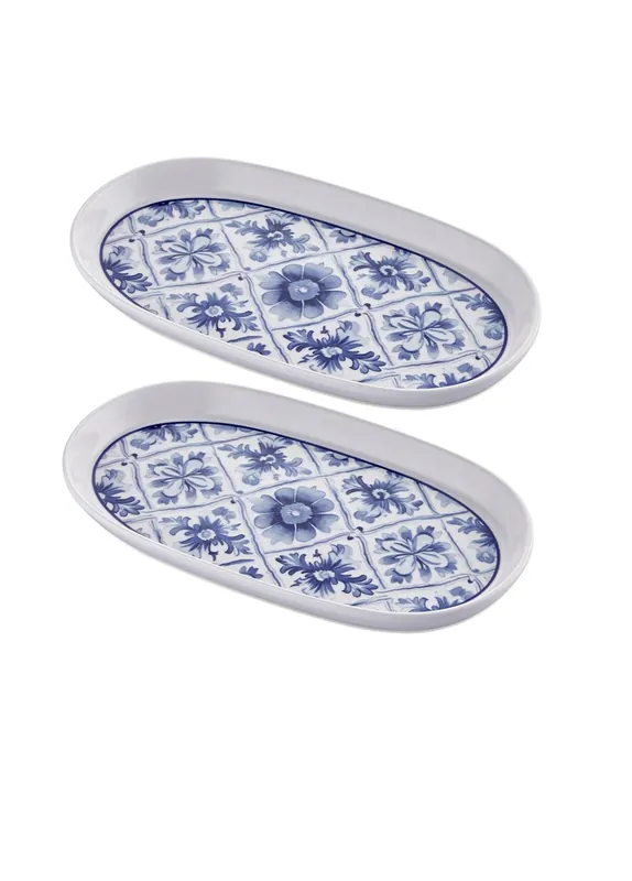 The Mia Odore Di Limone Oval Serving Set of 2 29 cm ODL0013