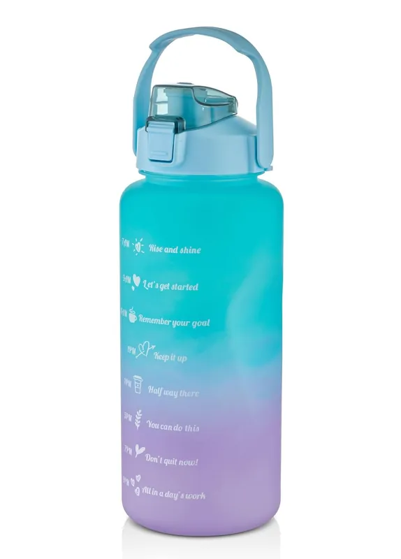 The Mia H2O Fit Water Bottle Green 2000ml (67.63 fl oz) 75565