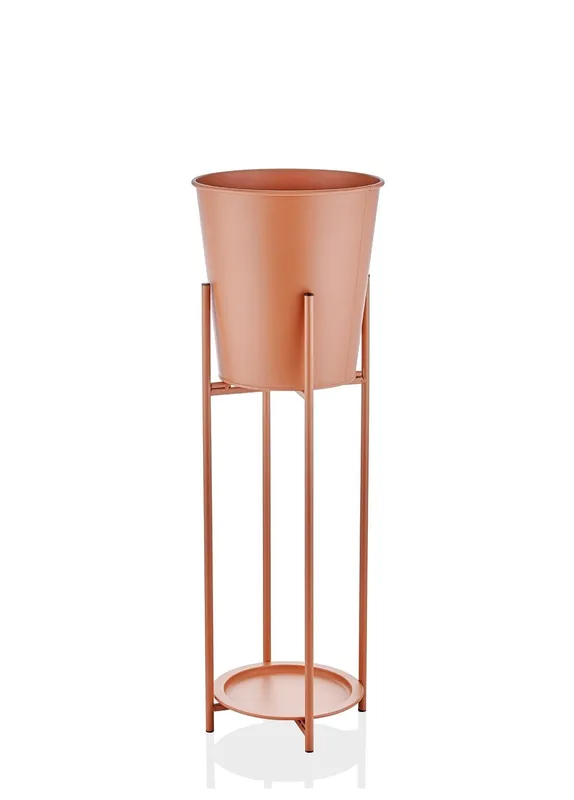 The Mia Suelo Vase & Flower Pot Terracota 30x30x88 cm