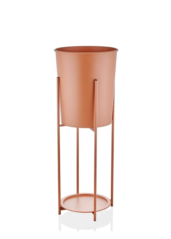 The Mia Suelo Vase & Flower Pot Terracota 35x35x93 cm