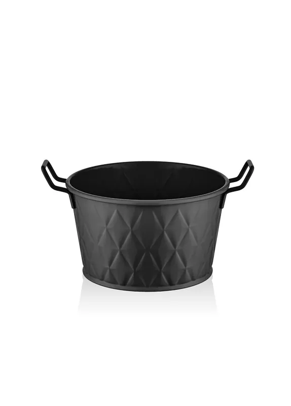 The Mia Prism Bread Bin Black 8 cm