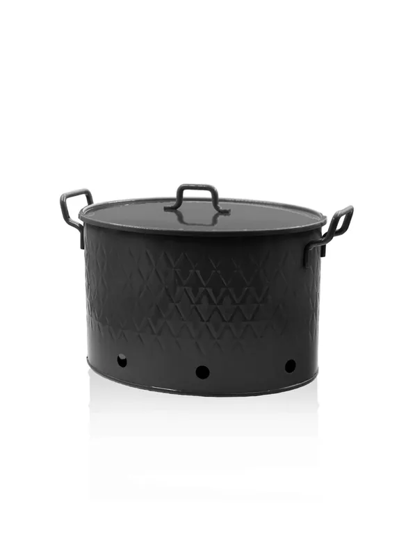 The Mia Prism Potato & Onion Storage Container 2 Compartments Black