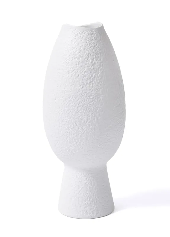 The Mia Licia Ceramic Vase White 20x20x45 cm