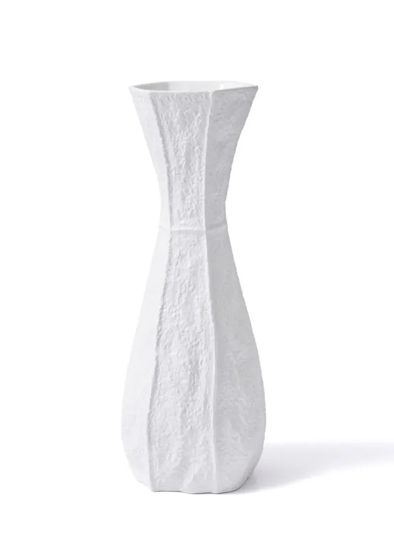 The Mia Licia Ceramic Vase White 17x15x45 cm