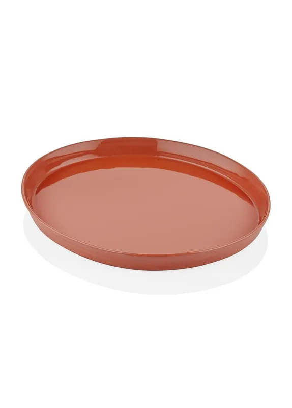 The Mia Cotta Limoges Serving Plate Terracotta 27 cm