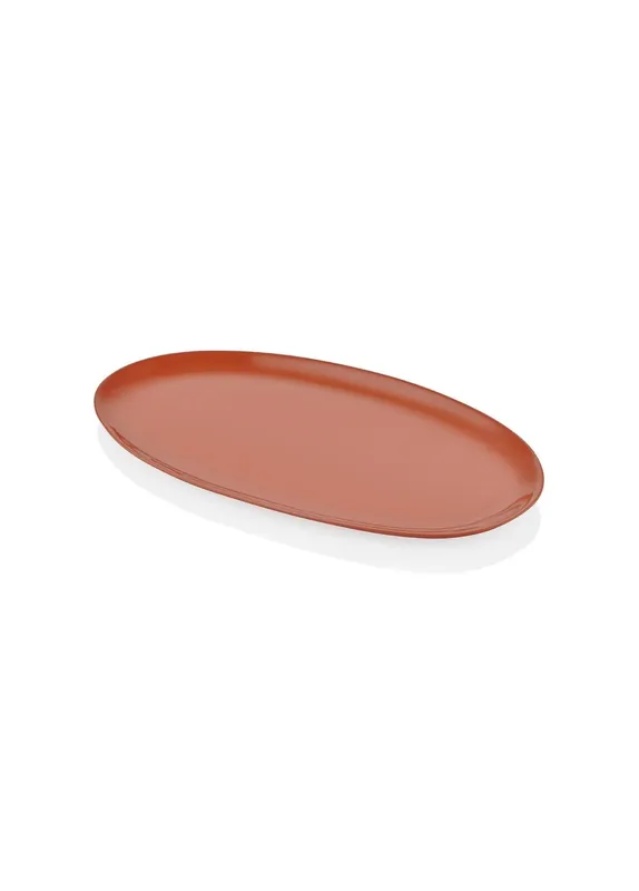 The Mia Cotta Limoges Oval Serving Terracota 34x17 cm