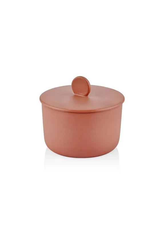 The Mia Cotta Limoges Sugar and Jam Bowl Terracotta 9 cm