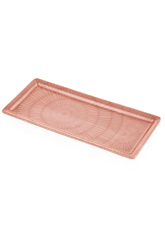 The Mia Noon Rectangular Service Salmon 35x16 cm
