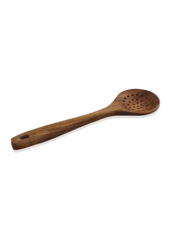 The Mia Natura Acacia Perforated Spoon 33x9 cm