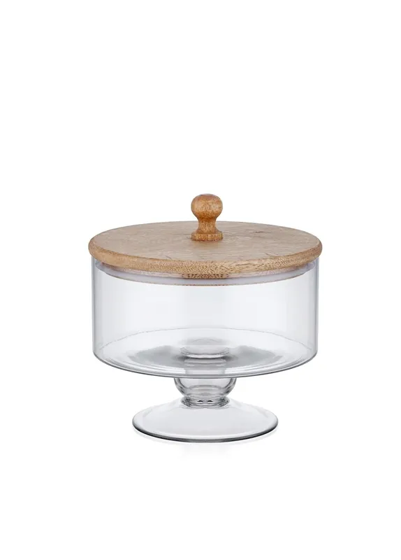 The Mia Madera Footed Cookie Jar 18x17x17 cm