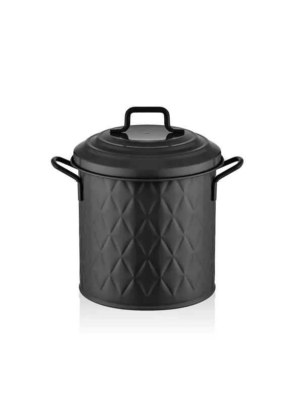 The Mia Prism Trash Can Countertop Black 4L ( 135.26 fl oz)