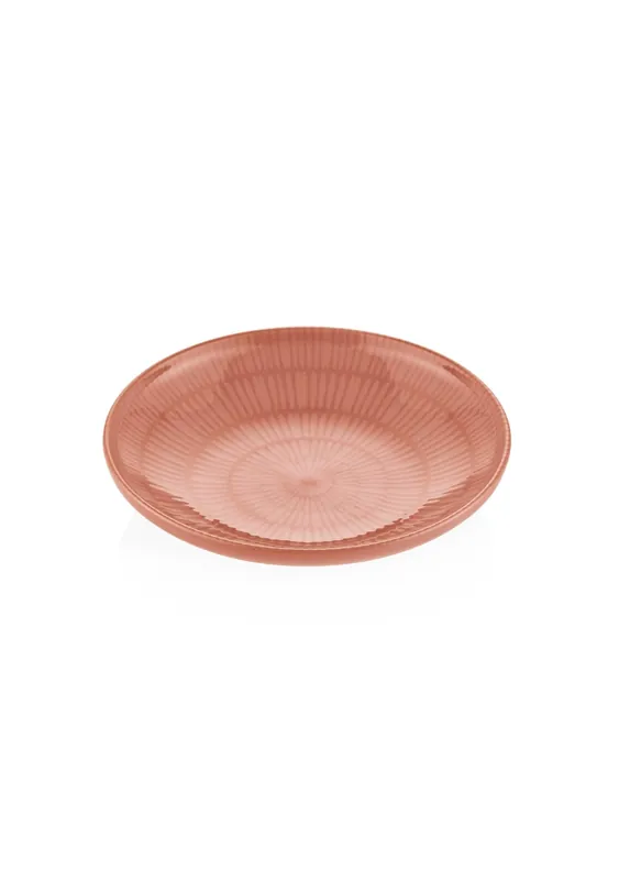 The Mia Noon Dinner Plate 6 Pieces Salmon 20 cm