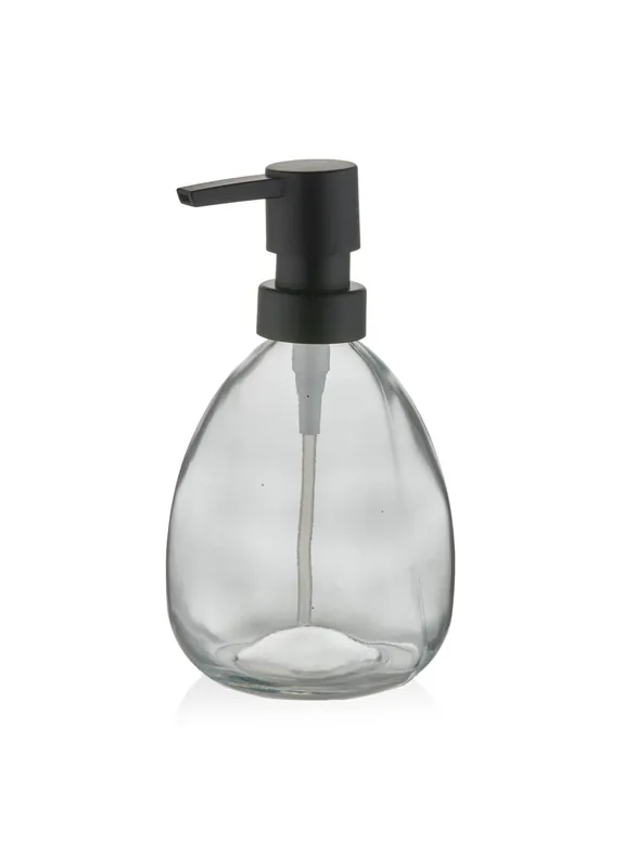 The Mia Globo Liquid Soap Dispenser Transparent 360ml (12.17 fl oz)