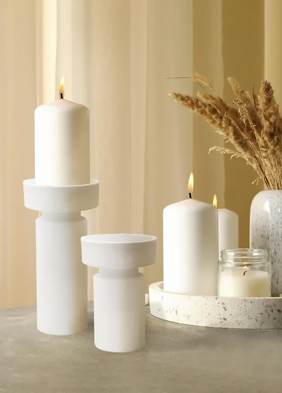The Mia Pure Decorative Candle Holder 13x13x30 cm