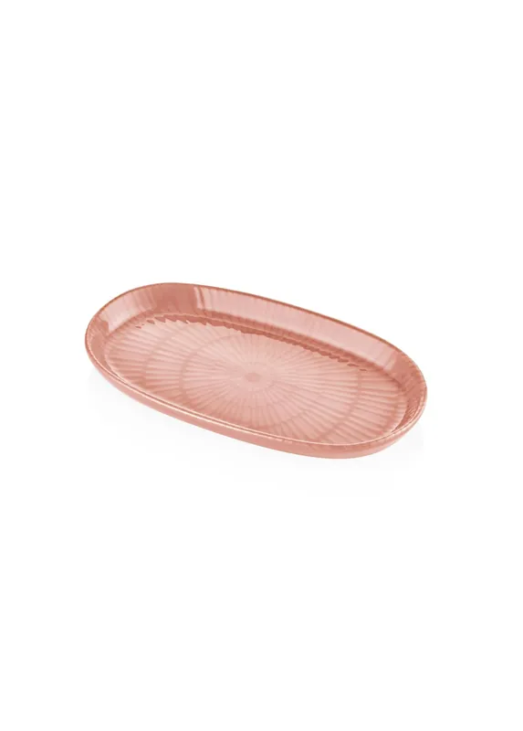 The Mia Noon Oval Serving Set of 2 Salmon 26 cm