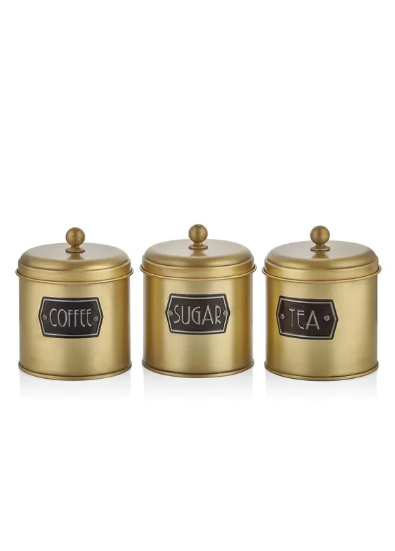 The Mia Tea Sugar Coffee Jar Gold 1.30L (43.96 fl oz) MGL0022