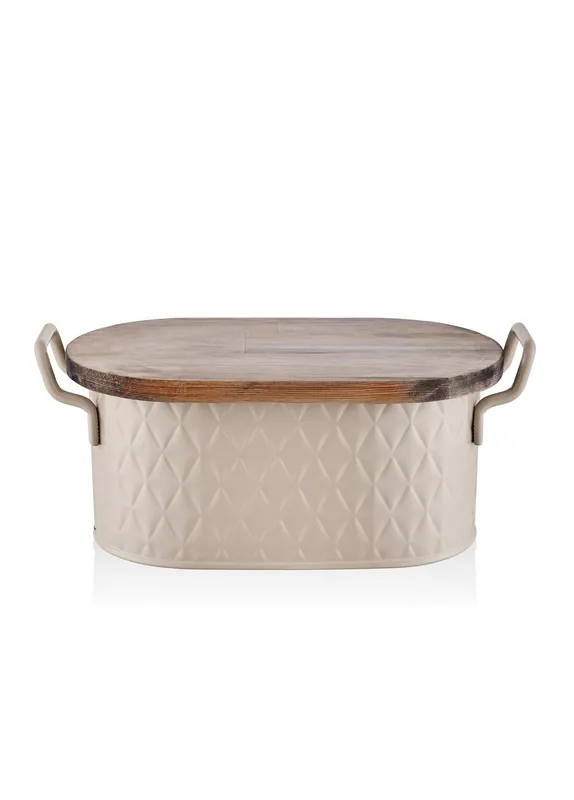 The Mia Prism Bread Storage Box Caramel 40x22x18 cm