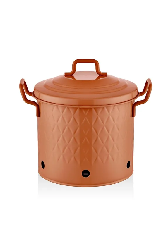 The Mia Prism Potato & Onion Container Terracotta 30x30x30 cm