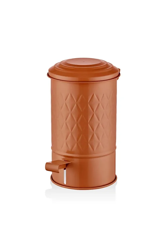 The Mia Prism Trash Can Bathroom Terracotta 5L (169.07 fl oz)