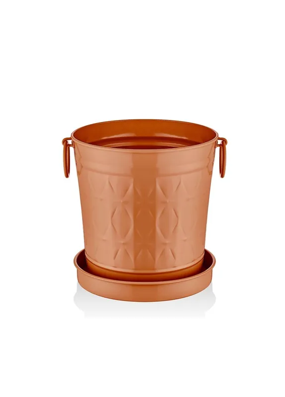 The Mia Prism Flowerpot Terracotta 33x25x33 cm