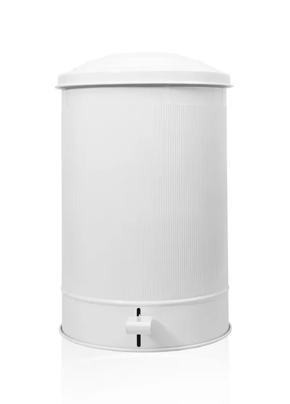 The Mia Stripe Kitchen Trash Can White 37L (1251.12 fl oz)