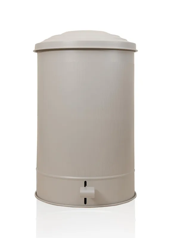 The Mia Stripe Kitchen Trash Can Beige 37L (1251.12 fl oz)
