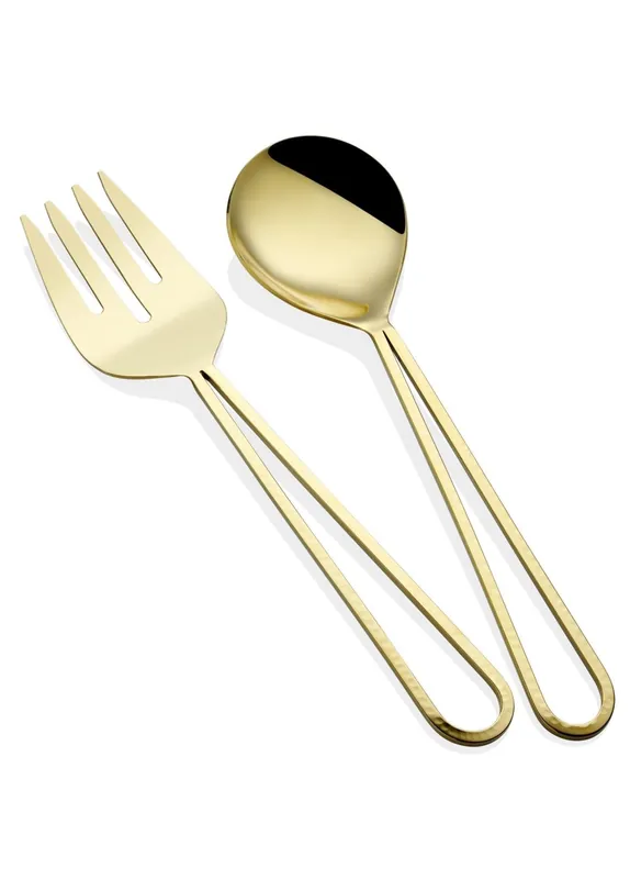 Stillo Salad Serving Set, 2 Pieces – Elegant and Durable Kitchen Utensils