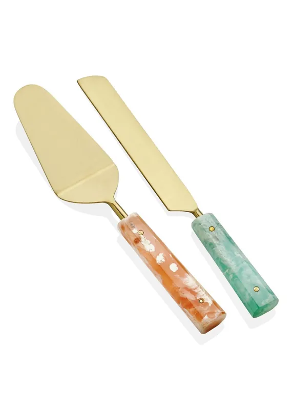 Duo Cake Serving Set, 2 Pieces – Elegant and Durable Dessert Utensils