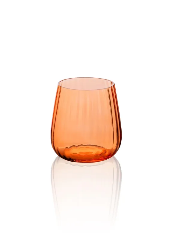 The Mia Glass Water Glass Orange 450ml (15.22 fl oz)