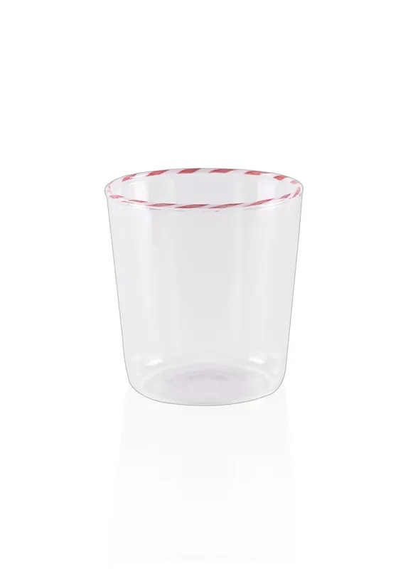 The Mia Borosilicate Water Glass Red 320ml (10.18 fl oz)