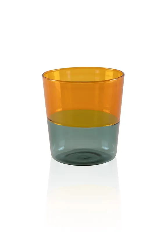 The Mia Rainbow Water Glass Amber 320ml