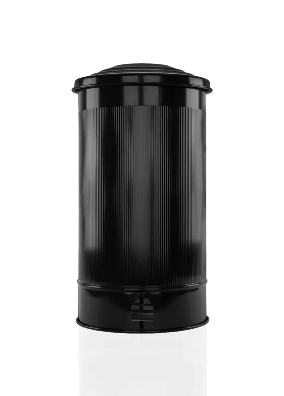 The Mia Stripe Kitchen Trash Can Black 24L ( 811.54 fl oz)