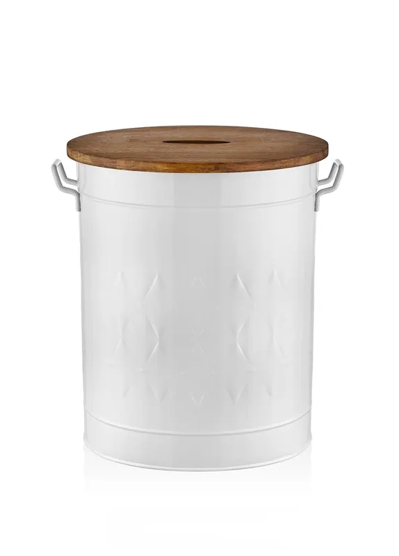 The Mia Prism Laundry Basket White