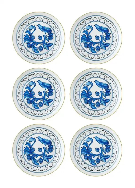 The Mia Azul Cake Plate for 6 People