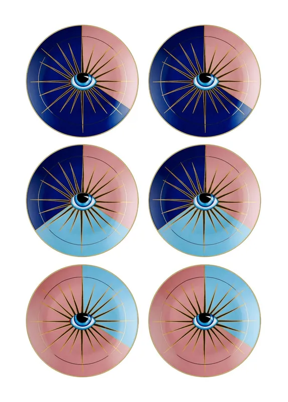 The Mia Eye Cake Plate for 6 People