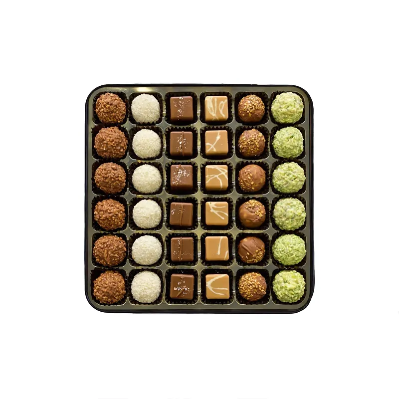 Meşhur Safranbolu Lokumcusu Assorted Truffle Chocolates in Metal Box 470g (16.58 oz)