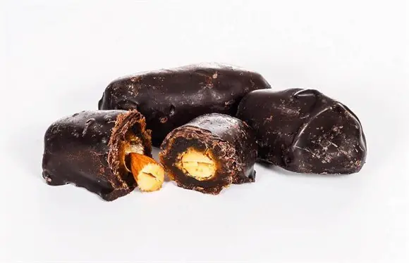Dark Chocolate Covered Dates with Almonds 500g (17.64 oz)