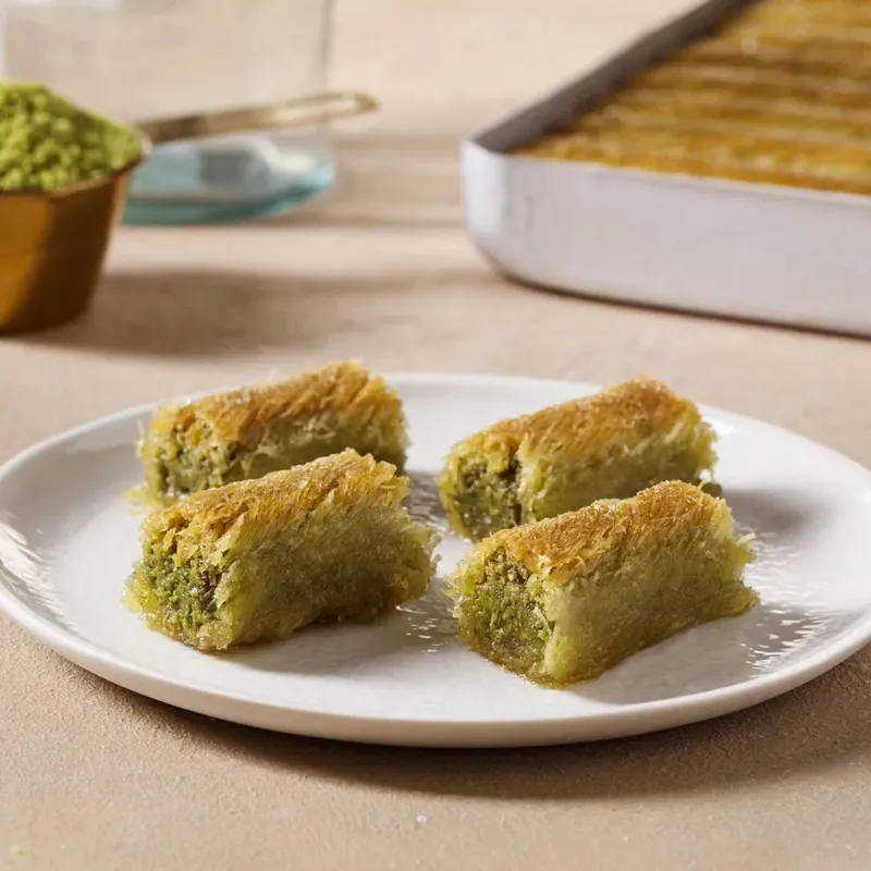 Ömer Güllü Pistachio Tel Kadayif Roll 1000g (35.27 oz)