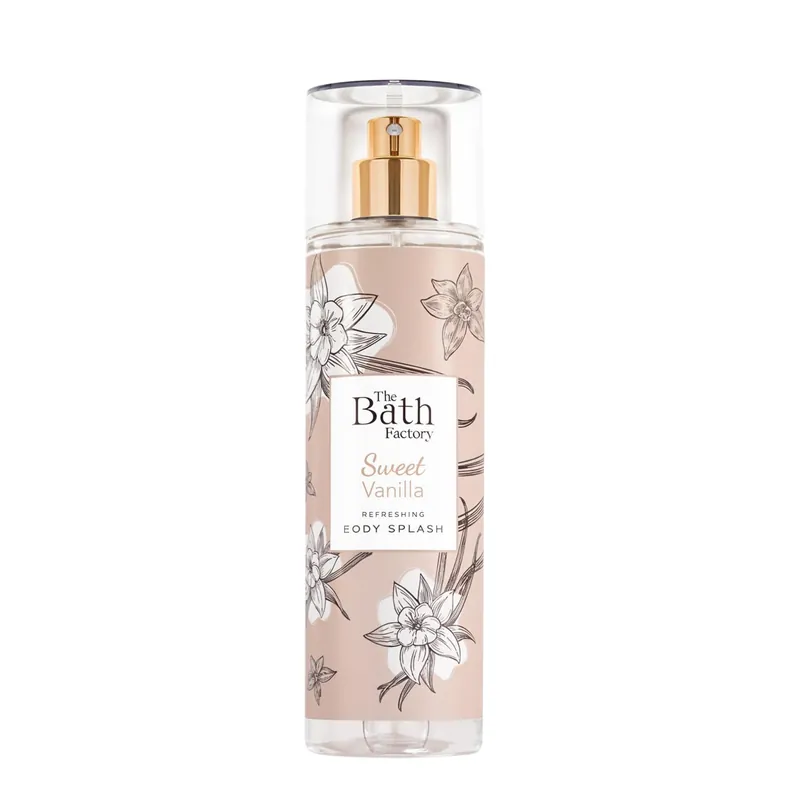 The Bath Factory Sweet Vanilla Body Splash 200ml (6.76 fl oz)