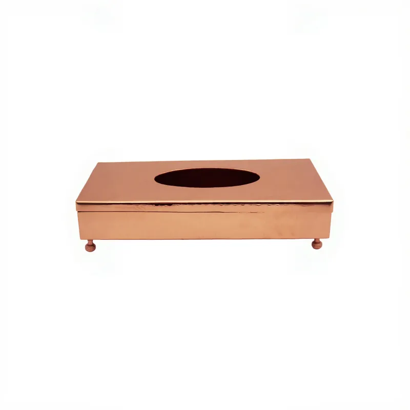 Turna Bakır Handcrafted Copper Napkin Holder 12x24 cm