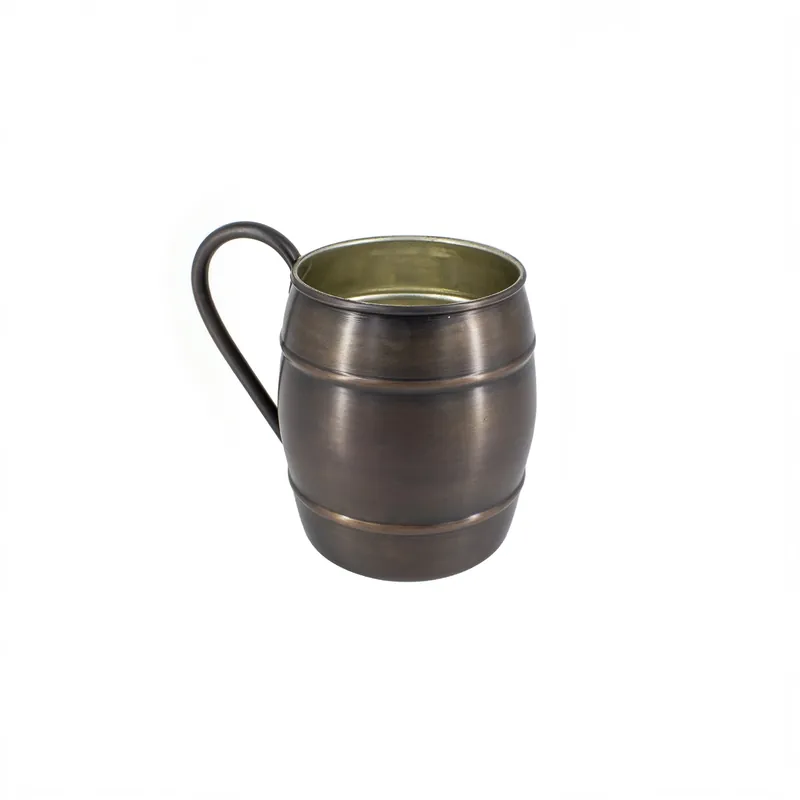 Turna Bakır Copper Grande Glass Hand Hammered Turkish Artisan Drinkware 1000ml (33.82 fl oz)