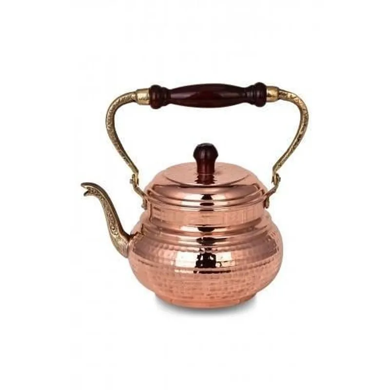 Turna Bakır Hand Hammered Copper Teapot 1300ml (43.94 fl oz)