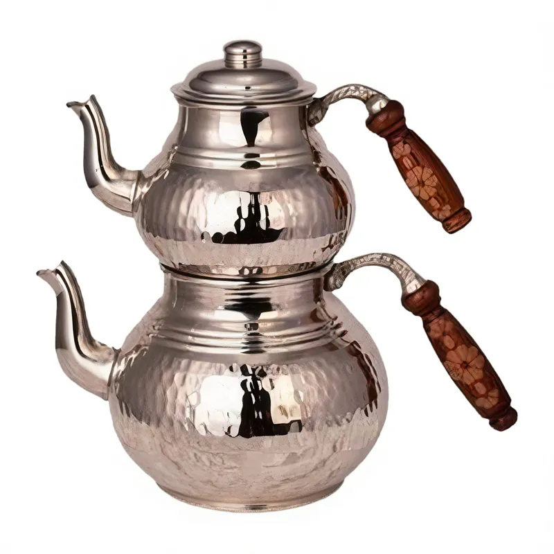 Turna Bakır Handmade Turkish Copper Classic Teapot