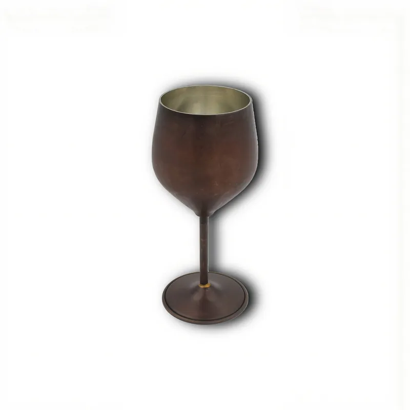 Turna Bakır Hand Hammered Copper Vine Gall Wine Glass 500ml (16.91 fl oz)