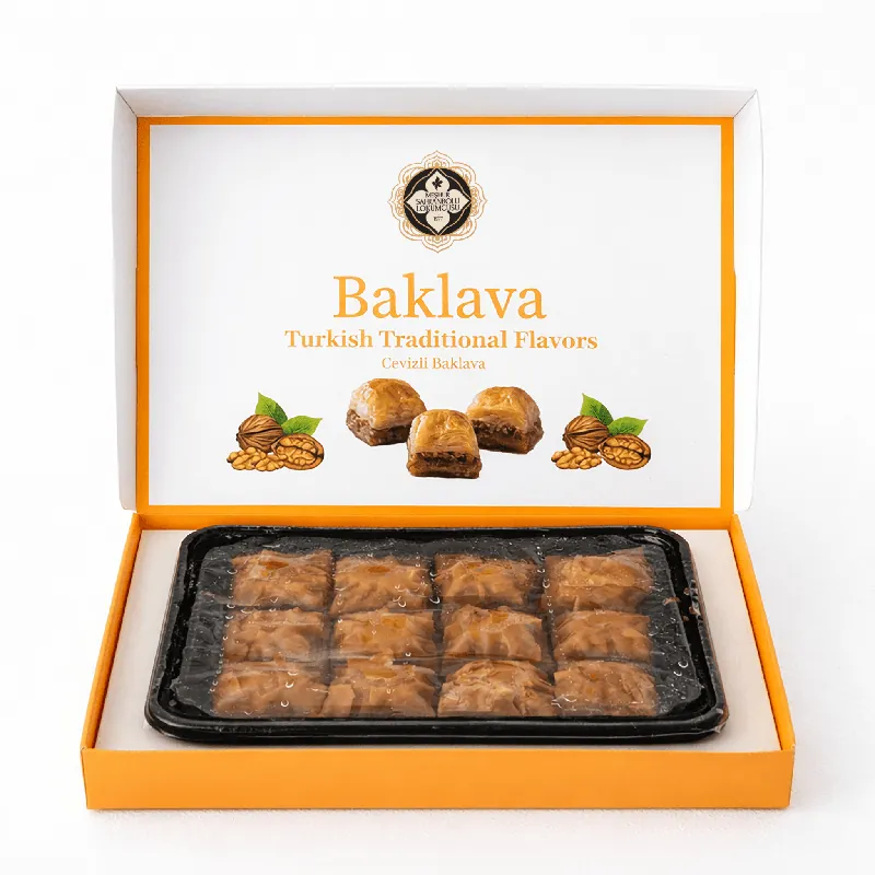 Meşhur Safranbolu Lokumcusu Walnut Turkish Dessert 400g (14.11 oz) – Traditional Turkish Sweets, Gift Box