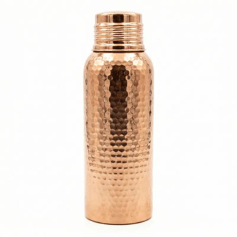 Bakırzen Tinned Pure Copper Water Bottle 750ml (25.36 fl oz)